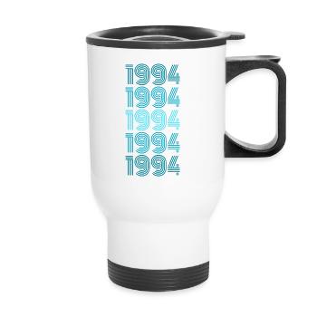 1994 - Thermal mug with handle - white - Front