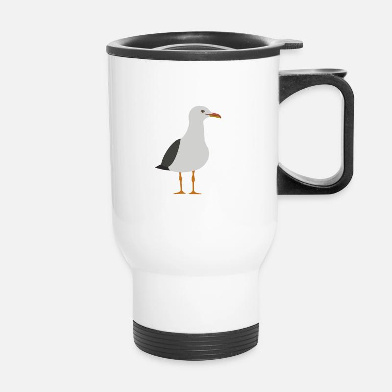 Gull - Thermal mug with handle - white