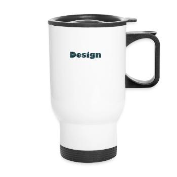 design - Thermal mug with handle - white - Front