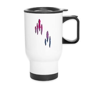 Bisexual Pride, Lgbtq Pride - Thermal mug with handle - white - Front