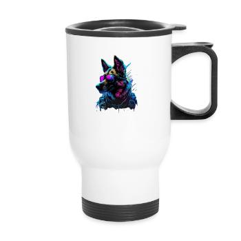Belgian Malinois Dogs Belgian Malinoiss - Thermal mug with handle - white - Front