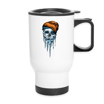 Snow Skull - Thermobecher mit Tragegriff - Weiß - Vorne