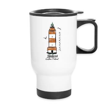 PRODUITS ISOKARI LIGHTHOUSE POUR TOUTES LES PERSONNES, voir - Tasse isotherme avec poignée - blanc - Devant