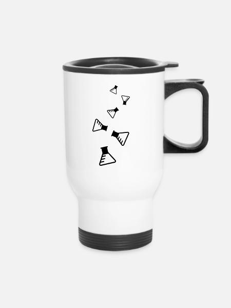 Reagenzglas Icon - Thermobecher mit Tragegriff - Weiß