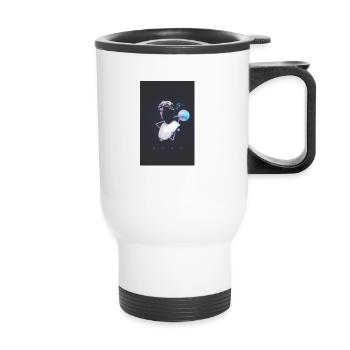 Art moderne - Tasse isotherme avec poignée - blanc - Devant