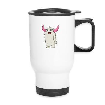 Lustig Monster Geschenk Halloween Horror Minotaur - Thermobecher mit Tragegriff - Weiß - Vorne