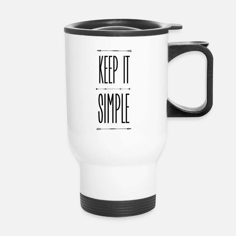 Keep it simple - Tasse isotherme avec poignée - blanc