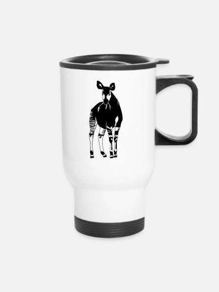 Okapi - Thermobecher mit Tragegriff - Weiß