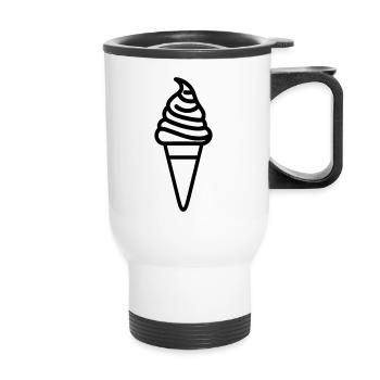 Glace - Thermal mug with handle - white - Front