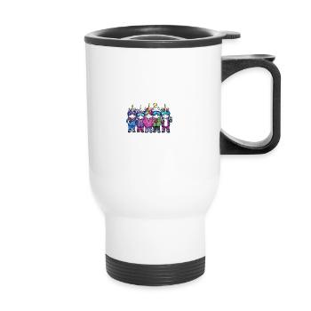 Vacances de ski Unicorn Team - Tasse isotherme avec poignée - blanc - Devant