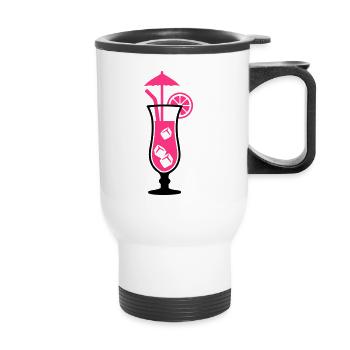 Cocktail - Tasse isotherme avec poignée - blanc - Devant
