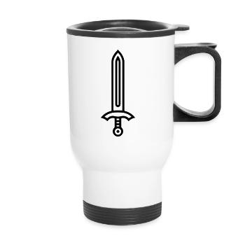 sword - Thermal mug with handle - white - Front