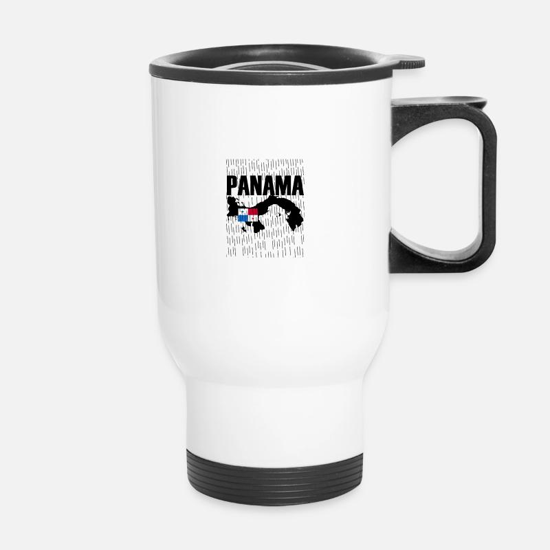 Panama Island Rain - Thermal mug with handle - white