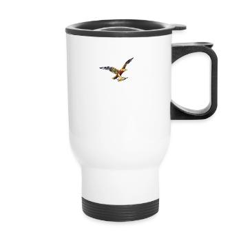 fougère - Tasse isotherme avec poignée - blanc - Devant