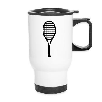 Badminton Tennis Sport - Tasse isotherme avec poignée - blanc - Devant