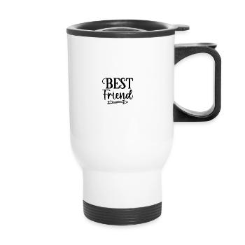 Best Friend Dog - Thermal mug with handle - white - Front