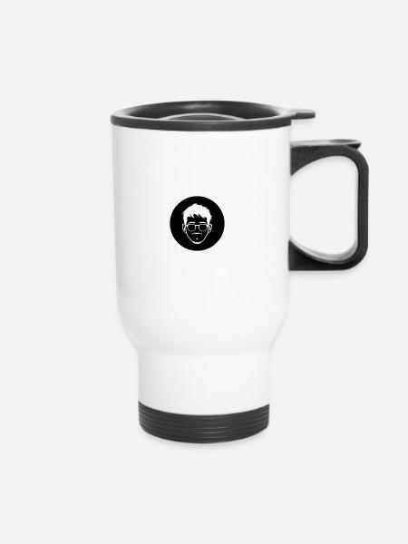 Avatar MDZ - Jeu de Go, Noir et Blanc - Tasse isotherme avec poignée - blanc