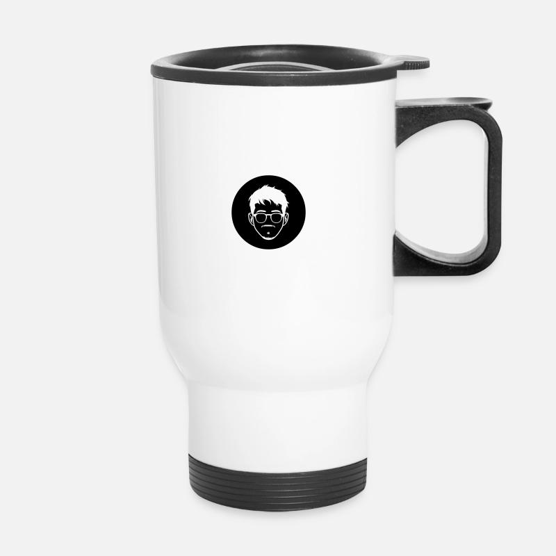 Avatar MDZ - Jeu de Go, Noir et Blanc - Tasse isotherme avec poignée - blanc