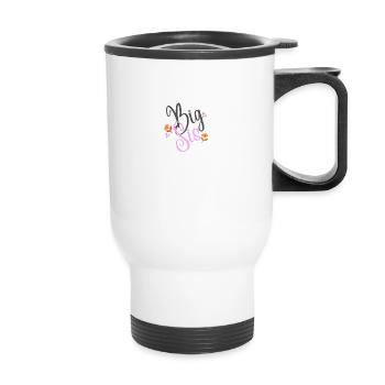 big sis - Thermal mug with handle - white - Front