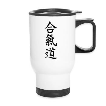 Aikido - Tasse isotherme avec poignée - blanc - Devant