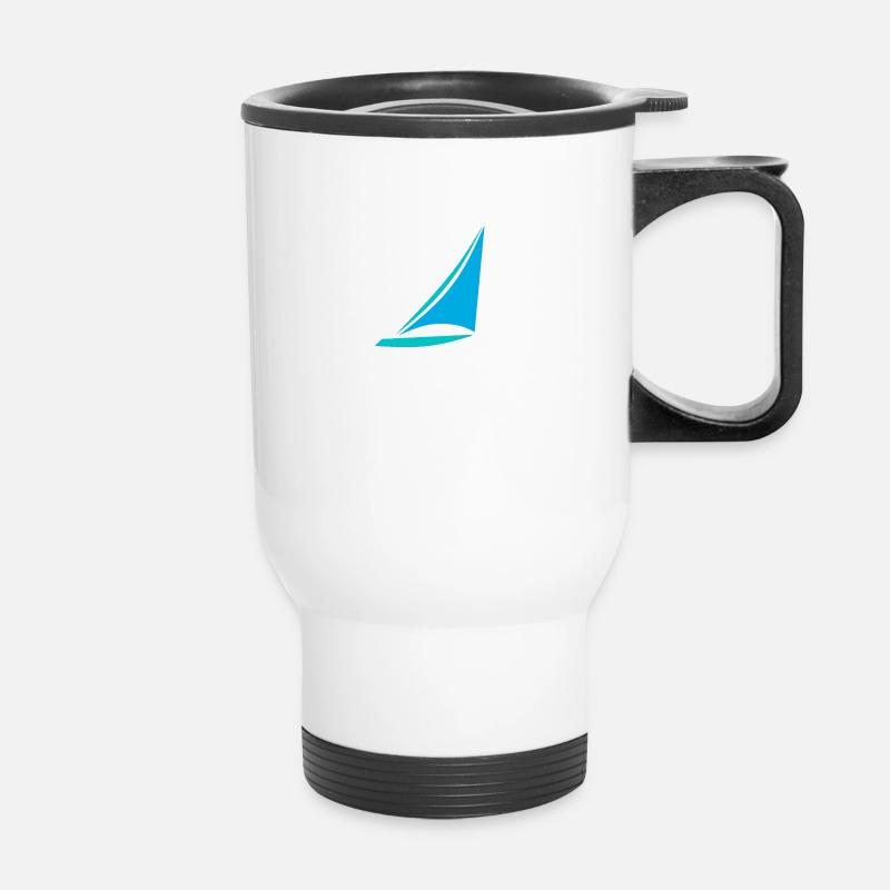 Sailboat - Thermal mug with handle - white