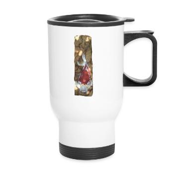 Koi Fish on Rustic Marble - Thermal mug with handle - white - Front