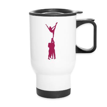 Cheerleading, Cheerleader - Thermal mug with handle - white - Front