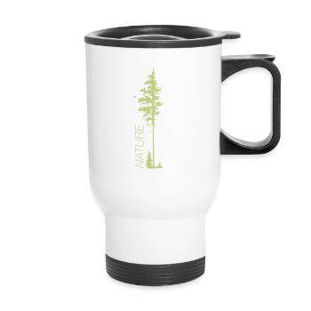 Arborescence avec texte. - Tasse isotherme avec poignée - blanc - Devant