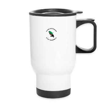 JE SUIS MARTINIQUAIS removebg preview - Tasse isotherme avec poignée - blanc - Devant