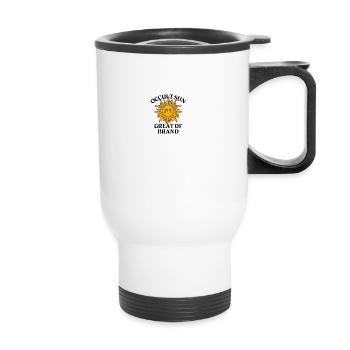Sun sun design - Thermal mug with handle - white - Front