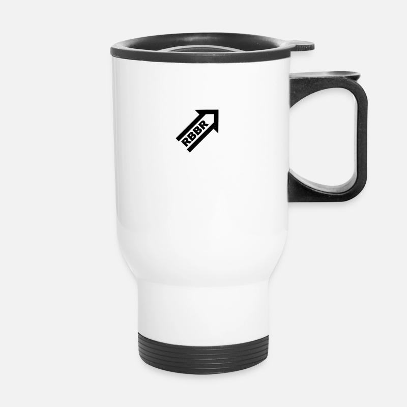 Rubber Top - Thermobecher mit Tragegriff - Weiß