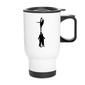 Cheerleading, Cheerleader - Thermal mug with handle - white - Front