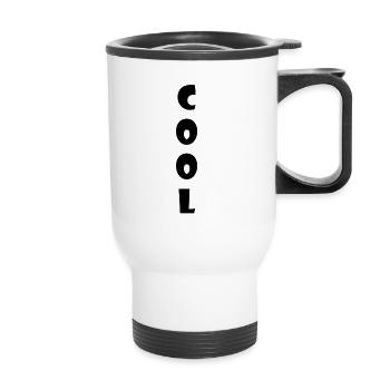 Cool Slogan Lustig - Thermobecher mit Tragegriff - Weiß - Vorne