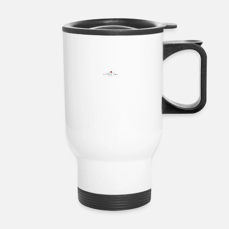 I hate Veggie sticks and dip - Thermal mug with handle - white