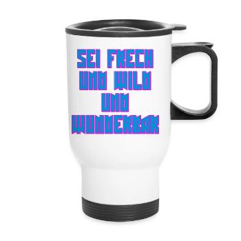 frech - Thermobecher mit Tragegriff - Weiß - Vorne