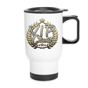 VIP Client - Thermal mug with handle - white - Front