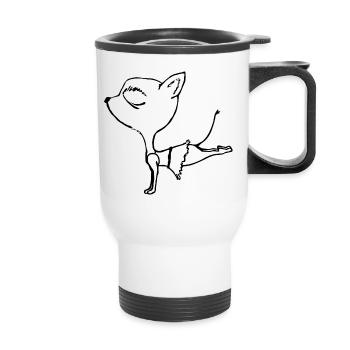 Chihuahua Chien - Tasse isotherme avec poignée - blanc - Devant