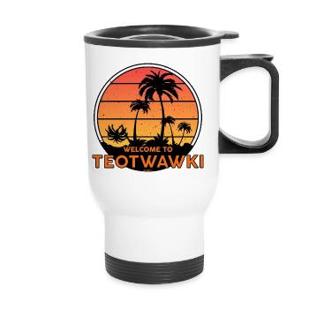 Welcome to TEOTWAWKI - Tasse isotherme avec poignée - blanc - Devant