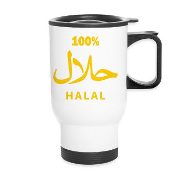 Halal - Thermal mug with handle - white - Front