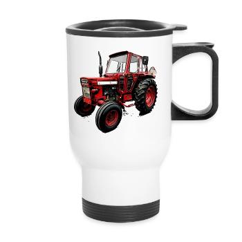 Tracteur BM T 500 - Tasse isotherme avec poignée - blanc - Devant