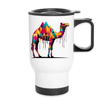 Chameau - Tasse isotherme avec poignée - blanc - Devant