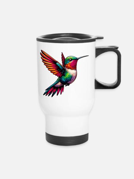 Kolibri - Thermobecher mit Tragegriff - Weiß