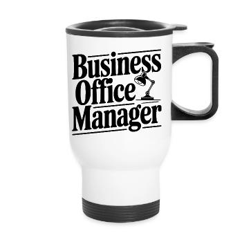 Responsable du bureau commercial - Tasse isotherme avec poignée - blanc - Devant