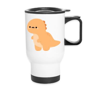 Baby Tyrannosaurus rex Teddy - Thermal mug with handle - white - Front