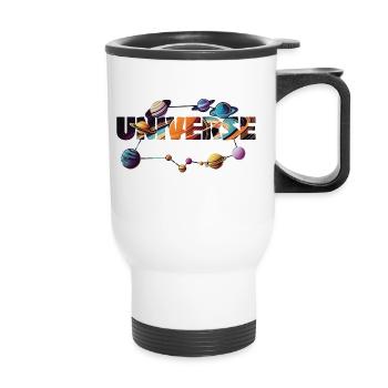 universe - Thermobecher mit Tragegriff - Weiß - Vorne
