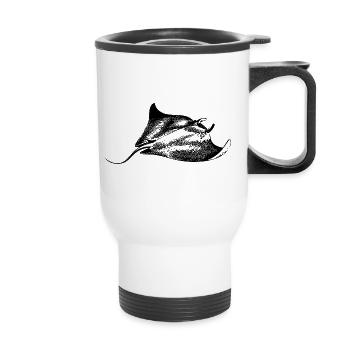 Manta Rochen Sealife - Tasse isotherme avec poignée - blanc - Devant