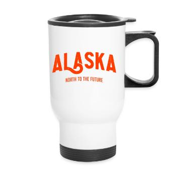 Alaska Orange Collection - Vereinigte Staaten - Thermobecher mit Tragegriff - Weiß - Vorne