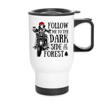 Motard de la Forêt-Noire - Tasse isotherme avec poignée - blanc - Devant