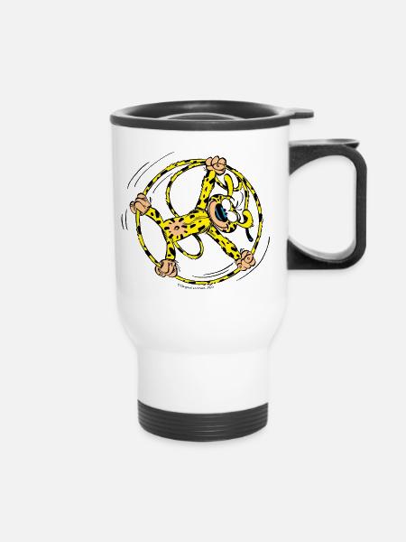 Marsupilami Rad - Thermobecher mit Tragegriff - Weiß