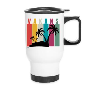 Colorful Island - Tasse isotherme avec poignée - blanc - Devant